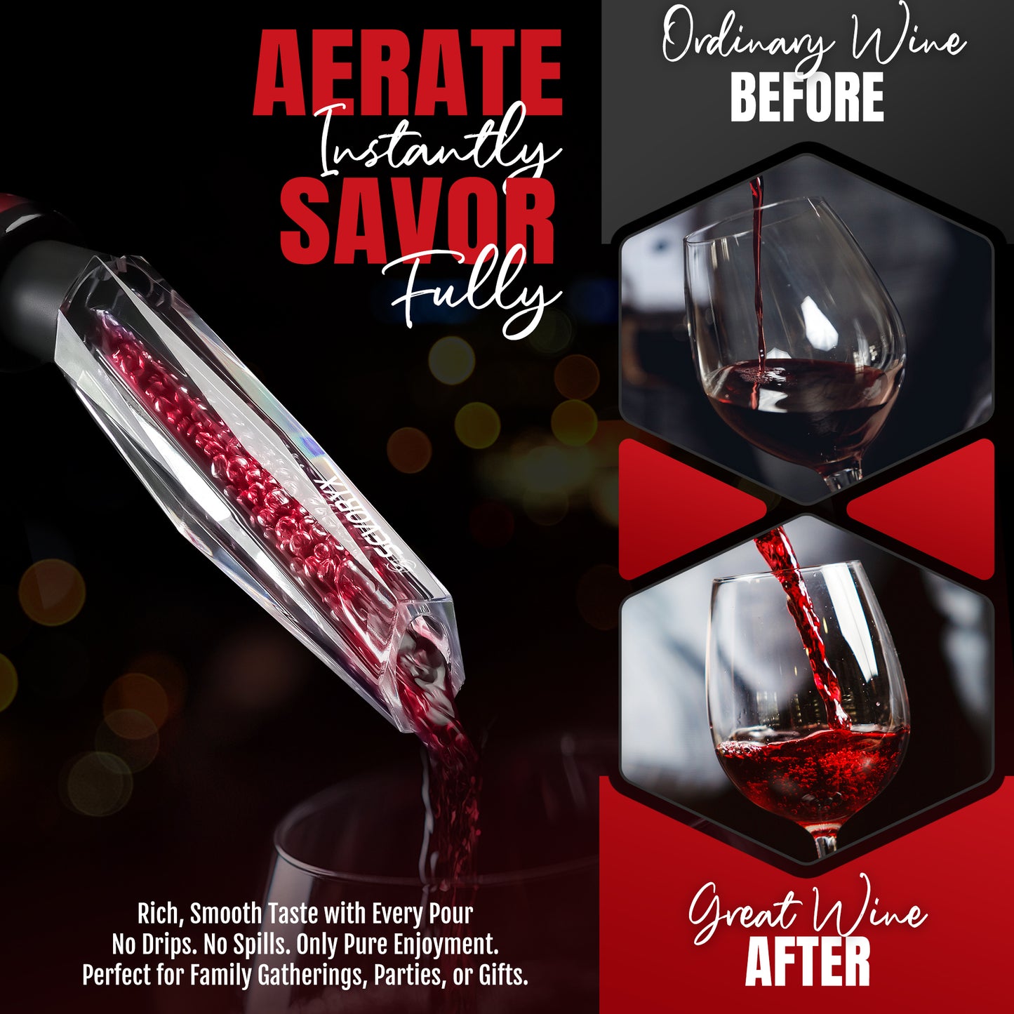 Wine Aerator Pourer Spout