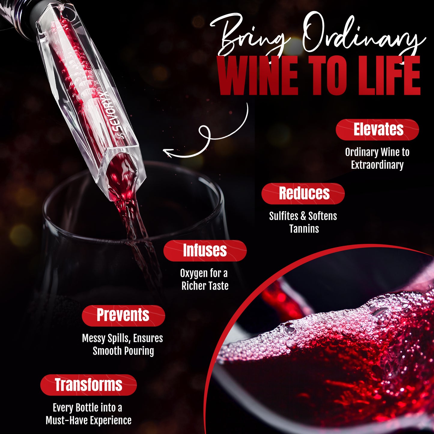 Wine Aerator Pourer Spout