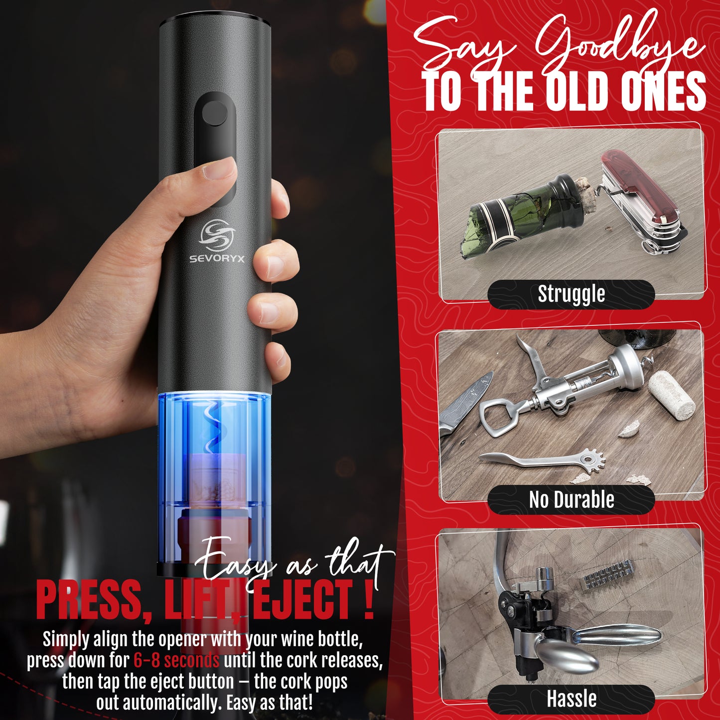 Electric Wine Opener Set
