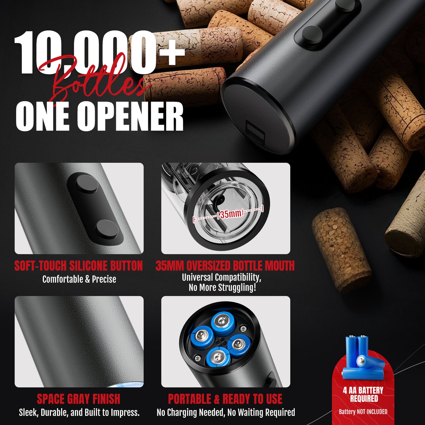 Electric Wine Opener Set
